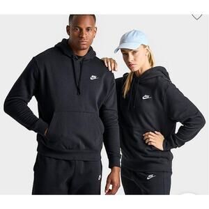 Nike Sportswear Club Black Fleece Embroidered Pullover Hoodie Large BV2654-010